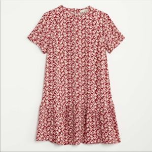 LOFT flouncy floral swing dress